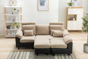 【Olyzion】ソファー ソファ 3人掛け ハイバック ファブリック 弾力 自由レイアウト L字ソファー ローソファ 肘付きソファー カウチソファー コーナーソファー ヘッドソファー 三人掛けソファ