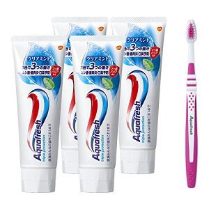 Aquafresh ANAtbV NA~g  140g 򕔊Oi 4{+uVt F͂Iђ܂