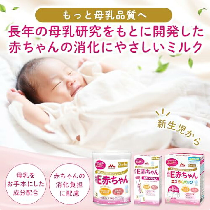 楽天市場】森永 E赤ちゃん エコらくパック はじめてセット 800g (400g 