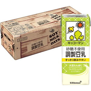 キッコーマン 砂糖不使用調製豆乳 SOYMILK DAYS 200ml×30本