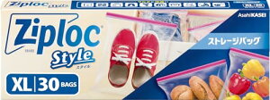 Ziploc �W�b�v���b�N �X�^�C�� �X�g���[�W�o�b�O XL 30��
