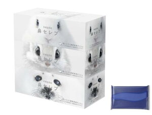 ネピア 鼻セレブ ティシュ 400枚(200組)×3箱 + よそいき 保湿ソフトパックティシュ ポケットイン 150枚(50組) 環境配慮梱包