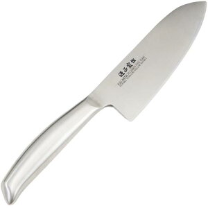 佐竹産業 包丁 源正宗作 三徳包丁 日本製 170mm 万能包丁 特殊ステンレス鋼 錆びにくい 一体型 オールステンレス 4段階研削刃付加工 関市製 EK001M