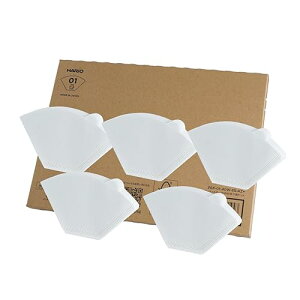HARIO(�n���I) ��` �R�[�q�[�t�B���^�[ 1~2�t�p 200������ 40��×5�Z�b�g �I���W�i���Z�b�g ���{�� FSC�F�ؐ��i �y�[�p�[ 01 W �z���C�g PEF-01-40W-5S-AZ+
