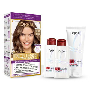 L'Oreal Paris(�����A���p��)�G�N�Z�����X R �N���[���^�C�v �������� �w�A�J���[8NB +�{���h���y�A �~�j 3�t����򕔊O�i