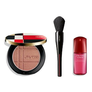 SHISEIDO �G���n���T�[�L�b�g | �J���[�{�O���E �G���n���T�[ 03 Gold Amber 7g + MARU FUDE �}���` �t�F�C�X�u���V + �A���e�B�~���[�����e�t���^�i10g) | �t�F�C�X �A�C�J���[ | �p�E�_�[�^�C�v | ������