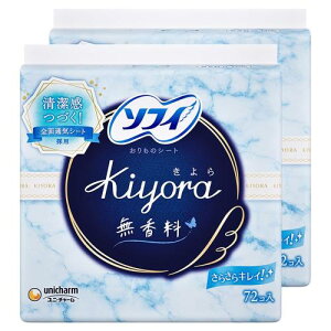 �܂Ƃߔ����\�t�B Kiyora ������ 72�R��×2�p�b�N(unicharm Sofy)