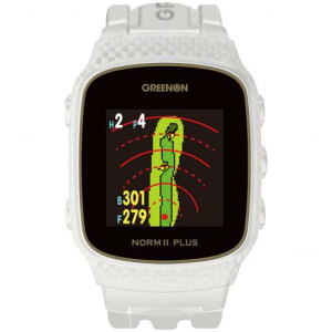 GreenOniO[IjUEStEHb` m vX ݂тL1SΉ J[t THE GOLF WATCH NORM Plus/m GN301 O[AW[V\ (fiNORM II PLUSj, zCg)