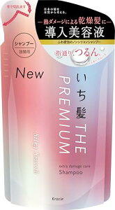 いち髪 THE PREMIUM エクストラダメージケアシャンプー(シルキースムース) ヘアケア ノンシリコン 補修 詰め替え用 340ml 340ミリリットル (x 1)