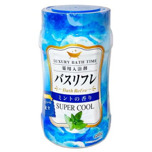 ライオンケミカル バスリフレ スーパークール 薬用 入浴剤 ミント 680g