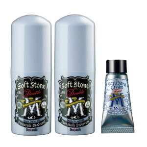 医薬部外品 デオナチュレ 男ソフトストーンW ミドル エイジ 男性用 メンズ ワキ用 直ヌリ 制汗剤 スティック 2個(20g×2)+おまけ付