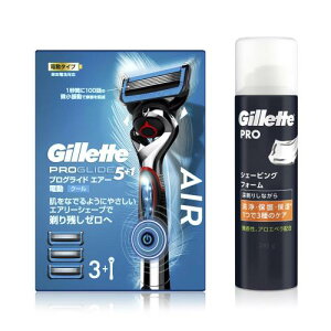 Gillette �W���b�g �v���O���C�h �G�A�[�d�� �{��(�֐n3�R�t)+�V�F�[�r���O�t�H�[�� 245g�Z�b�g�����q�����p �E��� �J�~�\�� �j�� �����Y
