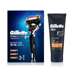 Gillette �W���b�g �v���O���C�h �}�j���A�� �{��(�֐n3�R�t)+�V�F�[�r���O�W�F�� 175ml�Z�b�g�����q�����p �E��� �J�~�\�� �j�� �����Y