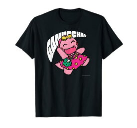 ざわざわ森のがんこちゃんがんこちゃん イラスト ブラック Tシャツ