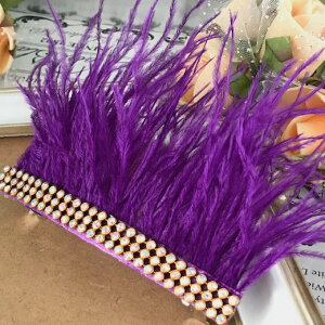 ヘアアクセサリー ヘッドピース パープル ヘア飾り バレッタ ヘアクリップ フェザー付き 羽根つき 紫 ヘッドドレス アクセサリー ダンス 衣装 社交ダンス 衣装
