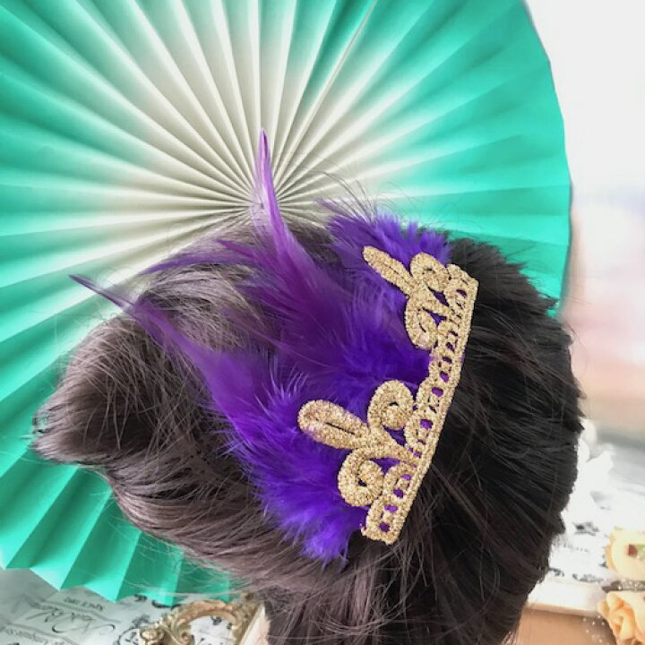 楽天市場】ヘア飾り 髪飾り フェザー 羽根つき ヘアアクセサリー  