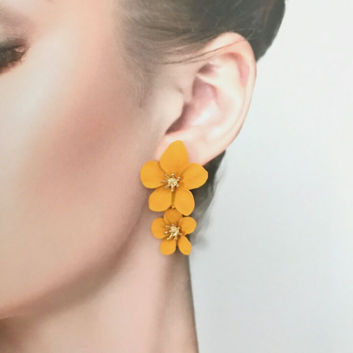 楽天市場 ピアス レディース フラワーピアス 花ピアス アクセサリー デザインピアス ドレスアップ Elisabeth Smile Craft Shop
