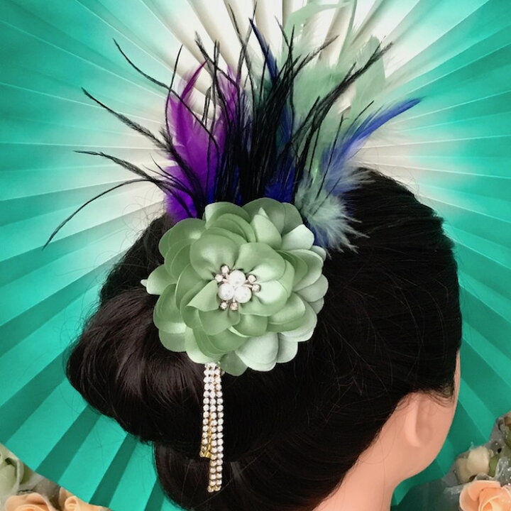 楽天市場 髪飾り 羽 ヘアアクセサリー ヘッドピース コサージュ 羽根付き フェザー ヘッドドレス ダンス衣装 ヘア飾り ヘアアクセサリー 社交ダンス 衣装 ブローチ Elisabeth Smile Craft Shop