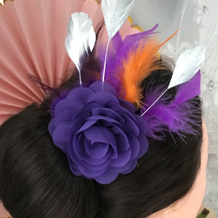 楽天市場】ヘア飾り ヘアアクセサリー ヘッドピース コサージュ 羽根  