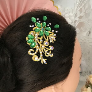 社交ダンス 競技ダンス ヘアアクセサリー 髪飾り ヘア飾り ラテンドレス ジュエリー アクセサリー オーナメント ネット ヘッドピース ヘッドドレス ダンス衣装