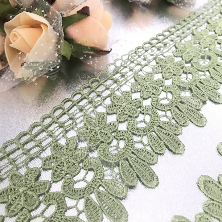 レース 手芸 衣装 花模様 チュチュレース 材料 トーションレース 素材 ケミカルレース バレエ衣装 花レース 花柄 服飾 装飾 リボン