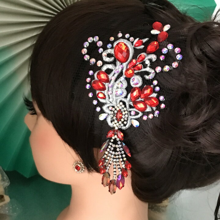楽天市場】社交ダンス 競技ダンス ヘアアクセサリー 髪飾り ヘア飾り 