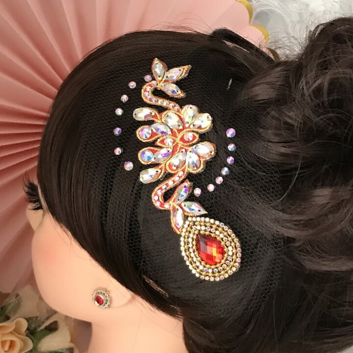 楽天市場】社交ダンス 競技ダンス ヘアアクセサリー 髪飾り ヘア飾り 