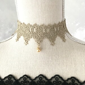 チョーカー レース レディース アンティーク調 パーティー ビクトリア調 ネックレス ゴールド系 アクセサリー バレエ衣装 舞台衣装 ステージ衣装 ダンス衣装 社交ダンス フィギア衣装 コス