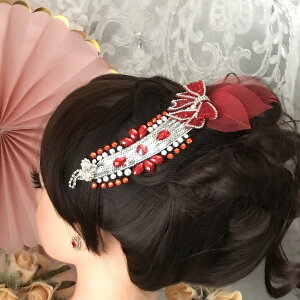 ヘアアクセサリー 髪飾り ヘア飾り 舞台衣装 ステージ衣装 ダンス衣装 社交ダンス フィギア衣装 競技ダンス ラテンドレス ジュエリー アクセサリー オーナメント ネット ヘッドピース ヘッ