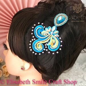 社交ダンス 競技ダンス ヘアアクセサリー 髪飾り ヘア飾り ラテンドレス 舞台衣装 ステージ衣装 ダンス衣装 フィギア衣装 ジュエリー アクセサリー オーナメント ネット ヘッドピース ヘッ