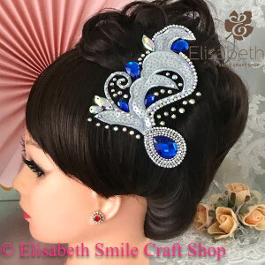 社交ダンス 競技ダンス ヘアアクセサリー 髪飾り ヘア飾り ラテンドレス 舞台衣装 ステージ衣装 ダンス衣装 フィギア衣装 ジュエリー アクセサリー オーナメント ネット ヘッドピース ヘッ