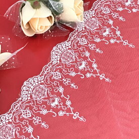 【アウトレット品】チュールレース 手芸 衣装 服飾 バレエ衣装 装飾 素材 材料 トーションレース チュチュレース 舞台衣装 ステージ衣装 ダンス衣装 社交ダンス フィギア衣装 衣装作り ホワイト