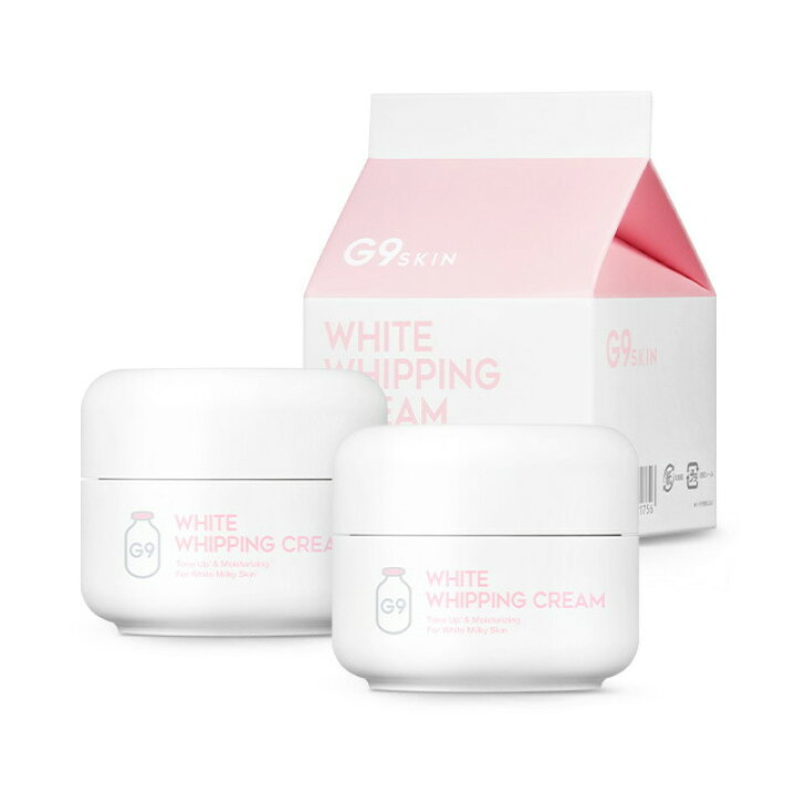 楽天市場 送料無料 G9skin G9スキン White Whipping Cream ホワイトホイッピングクリーム 牛乳クリーム 50g ウユクリーム 美白 水分 うるおい 保湿 エリシャコイshop