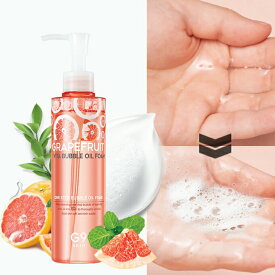 【送料無料】[G9SKIN/G9スキン] Grapefruit Vita Bubble Oil Foam / グレープフルーツビタバブルオイルフォーム 210g クレンジングフォーム オイルからフォームに 角質