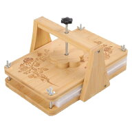 木製フラワープレスキット 28x17.5cm ロータリーロッド付き クイック保存用