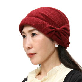 【送料無料・メール便対応】 帽子 レディース ニット帽 秋 冬 ミセス シニア ギフト プレゼント 無料ラッピング 室内 医療 ターバン 折りたたみ フリーサイズ ヘアバンド 旅行 おしゃれ かわいい 母の日 敬老の日 クリスマス 誕生日 お見舞い ケア エリートシャポー