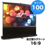 自立式　プロジェクター スクリーン EZシネマ 100インチ(16:9) マックスホワイト素材 ブラックケース F100NWH ポータブル セミナー 会議室 イベント オンラインミーティング