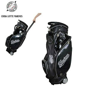 レザックス 千葉ロッテマリーンズ 9.0型 キャディバッグ ゴルフ バッグ キャスター付きキャディバッグ プロ野球12球団 LMCB-2450 送料無料