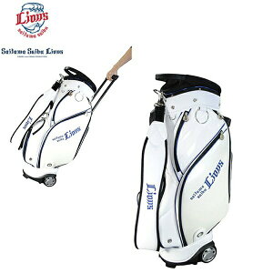 レザックス 埼玉西武ライオンズ 9.0型 キャディバッグ ゴルフ バッグ キャスター付きキャディバッグ プロ野球12球団 SLCB-2438 送料無料