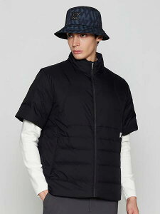 �A�j���[ �S���t �����Y WI �V���[�g�X���[�u�_�E���W���P�b�g �u���b�N ANEW WI SHORT SLEEVE DOWN JACKET �������� AGFWMDJ04BK