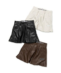 SY32 �S���t �t�F�C�N���U�[ �X�J�[�g �E�F�A FAKE LEATHER SKIRT SYG-22A16W ��������