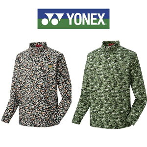 特価品 返品交換不可 YONEX メンズ 長袖 シャツ ゴルフ ウェア メガネ柄 ヨネックス GWF1596 ヒートカプセル ストレッチ 制電 パワースリーブ180 送料無料