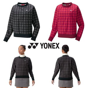 YONEX ウィメンズ ブレーカー チェック柄 ゴルフ ヨネックス GWF9761 防風 撥水 ストレッチ 制電 パワースリーブ180 ヒートカプセル 送料無料