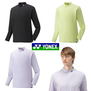 YONEX メンズ 長袖 ハイネックシャツ モックネック ゴルフ ウェア ヨネックス GWF1606 送料無料 あす楽 あすつく