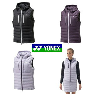 YONEX ウィメンズ 中綿ベスト ゴルフ ヨネックス GWF9767 ヒートカプセル 軽量 防風 撥水 ストレッチ 制電 収納袋付 カイロポケット付 送料無料 あす楽 あすつく