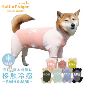 紫外線対策 UV対策 アウトドア 【送料込】 中型犬用 ドッグプレイ(R) 接触冷感 ハイテンション ラッシュガード 中型犬 服 夏 春冷感 ひんやり クール 夏用冷感服 UVカット 散歩 ロンパース つなぎ カバーオール 遊び着 散歩