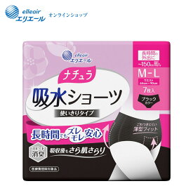 ★ポイント5倍★ナチュラ 吸水ショーツ M〜L 150cc7枚【エリエール公式】
