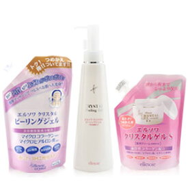 【送料無料】エルソワ化粧品　アローゼ　エルソワ クリスタル ピーリングジェルセット（本体150g＋詰替え用300g）＋クリスタルゲルS240g（詰替用）セット【土曜営業】【日曜営業】