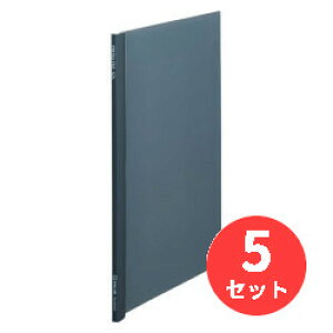 【5冊セット】キングジム(KING JIM) プレッサファイルGX 537GX A4タテ型 収納量約50枚 黒 【まとめ買い】