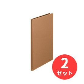 【2冊セット】キングジム(KING JIM) レザフェスU クリアーファイル 1931LUCA A4 20P キャメル 【まとめ買い】